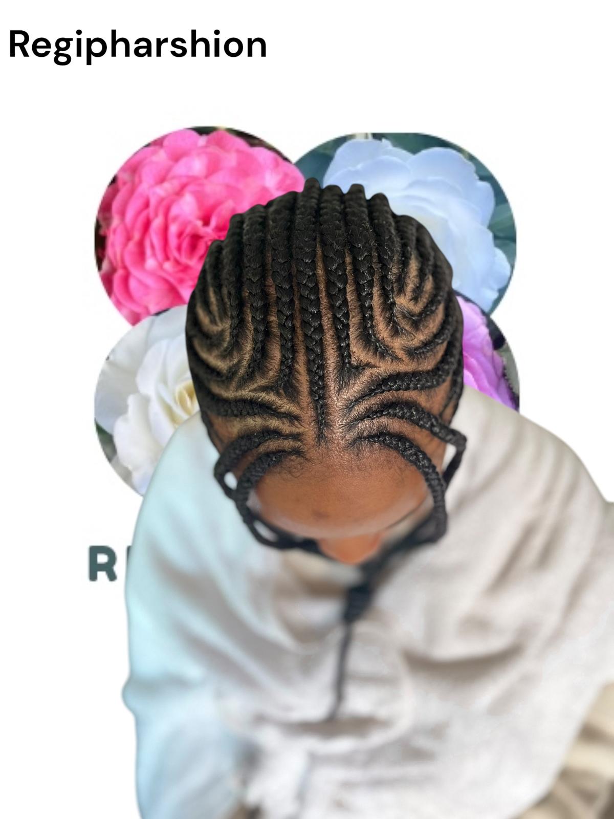 Ghana/Fulani braid cornrows
